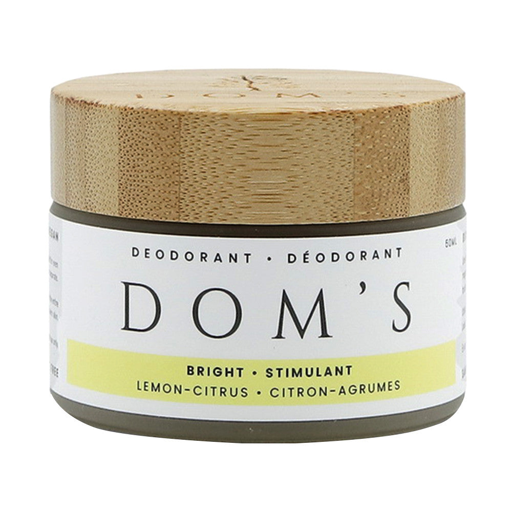 Nelson Naturals Doms Deodorant Bright, Lemon And Citrus, 65 Grms